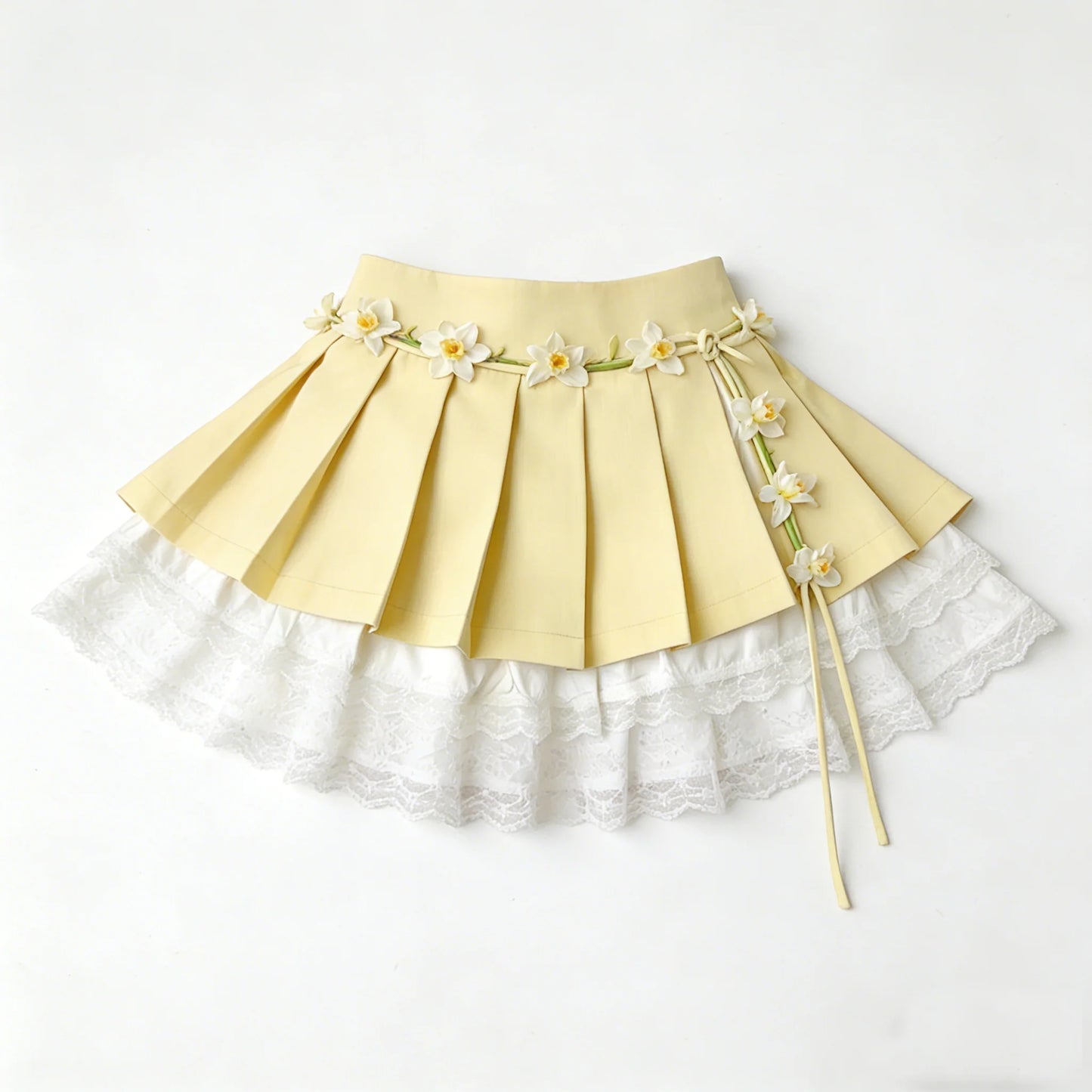 Yellow Daffodil Layered Skirt